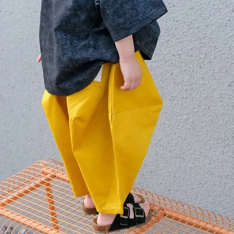 Boys Pants Toddler Girl Clothes Cotton Kids Harem Pants Baby Casual Loose Jeans Spring Summer Children Breathable Cargo Pants - 3