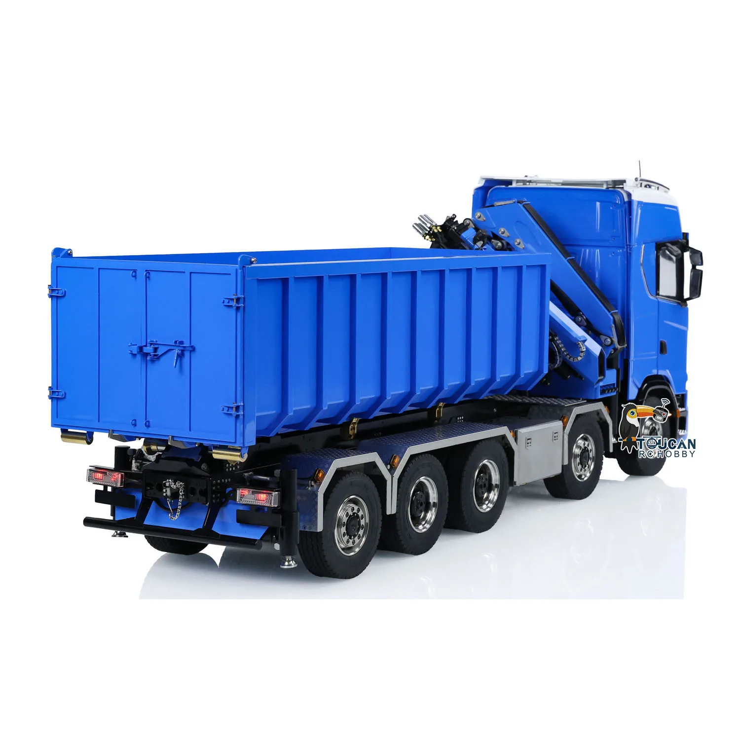 Toy 1:14 10x10 770S Metal Chassis Hydraulic Crane RC Dumper RTR Full Dump Truck Car Light Sound XELite Finished Vehicle for Boys 6