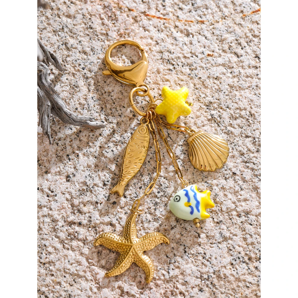 Yhpup Ceramic Jewelry Car Key Accessories