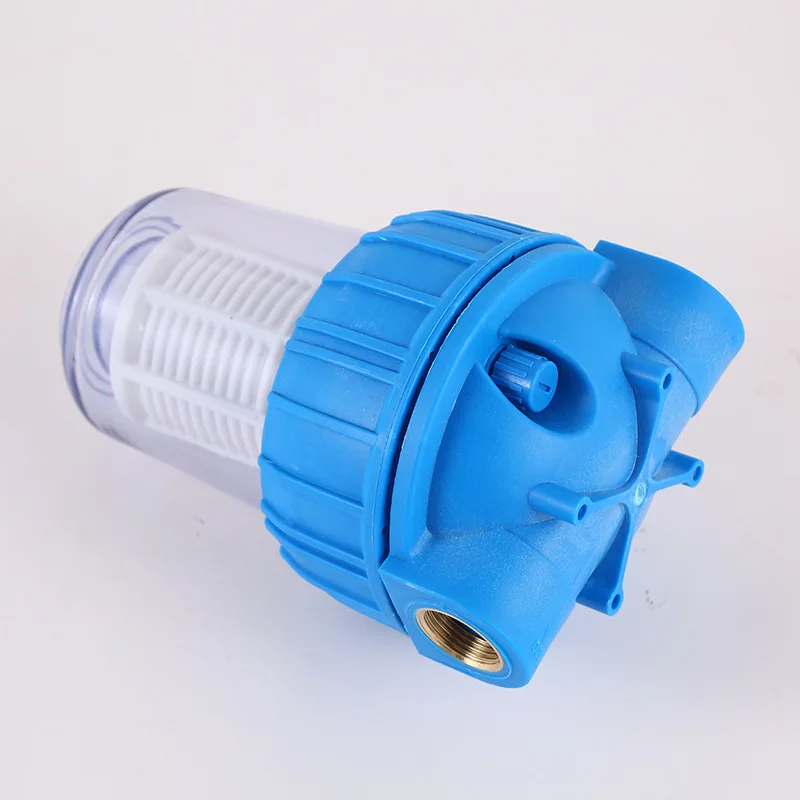5inch Transparent Filter Bottle Microporous Filter Screen Breeding Farm High Pressure Washer Prefiltration Water Purification