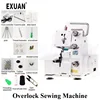 300W Household Four Thread Desktop Overlock Sewing Machine With Edge Code Edge Sewing Overlock Sewing Machine With LED Light 1