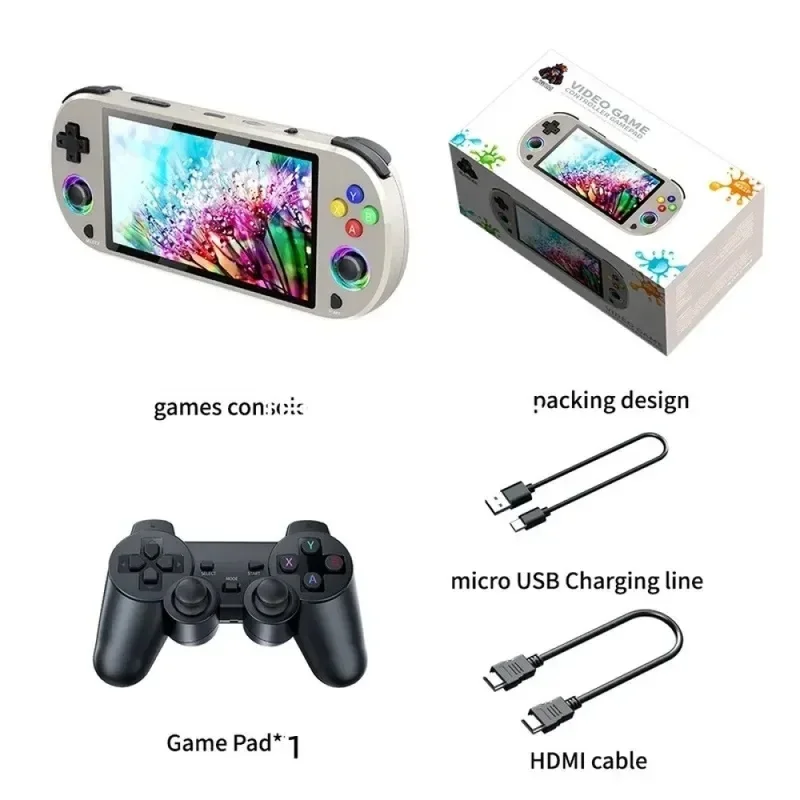 Portable Retro Gaming Console - 3.5 HD Display, Dual Joystick, TV Output, Classic Arcade Experience