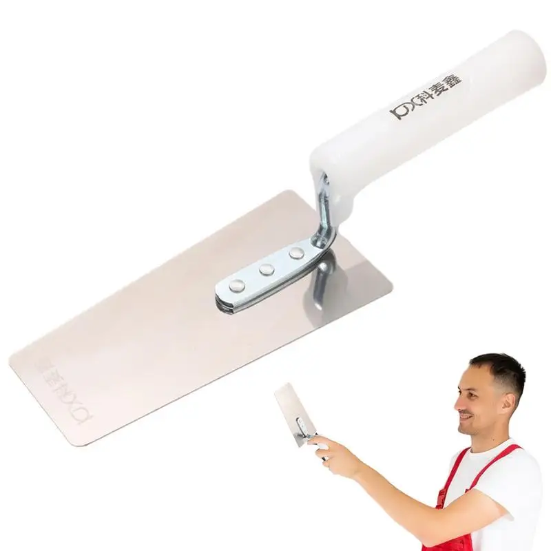 Concrete Trowel Stainless Steel Plastering Trowel Grout Ergonomic Handle Masonry Tools Construction Grouting