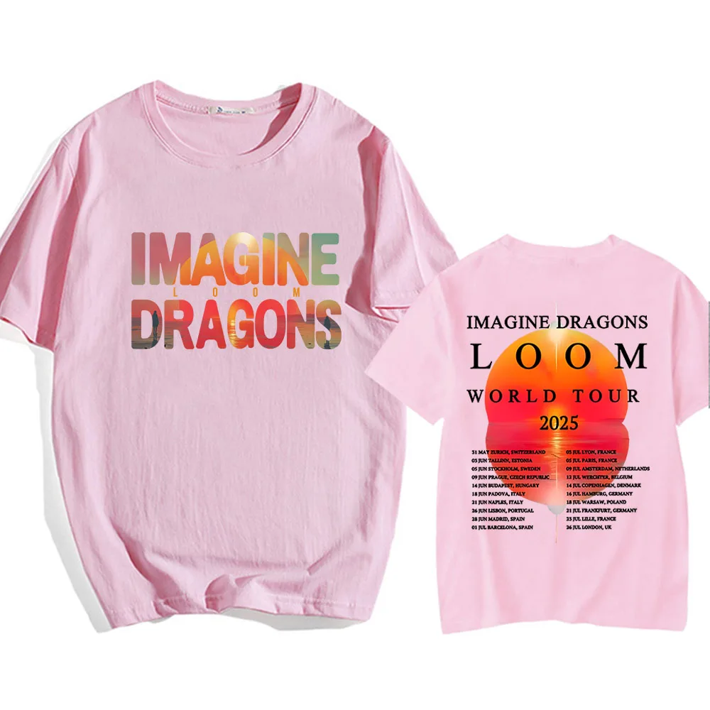 Agrination Women's Imagine Dragon Printed V-Neck T-Shirt - Short Sleeve Casual Top - View #9