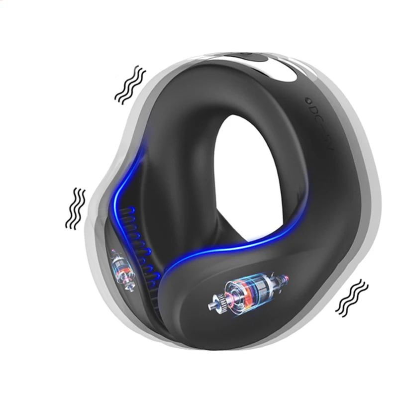 Penis Vibrator for Men Remote Control Cock Ring Ejaculation Delay Testicles Stimulator Sex Toy for Couples Penis Vibrators