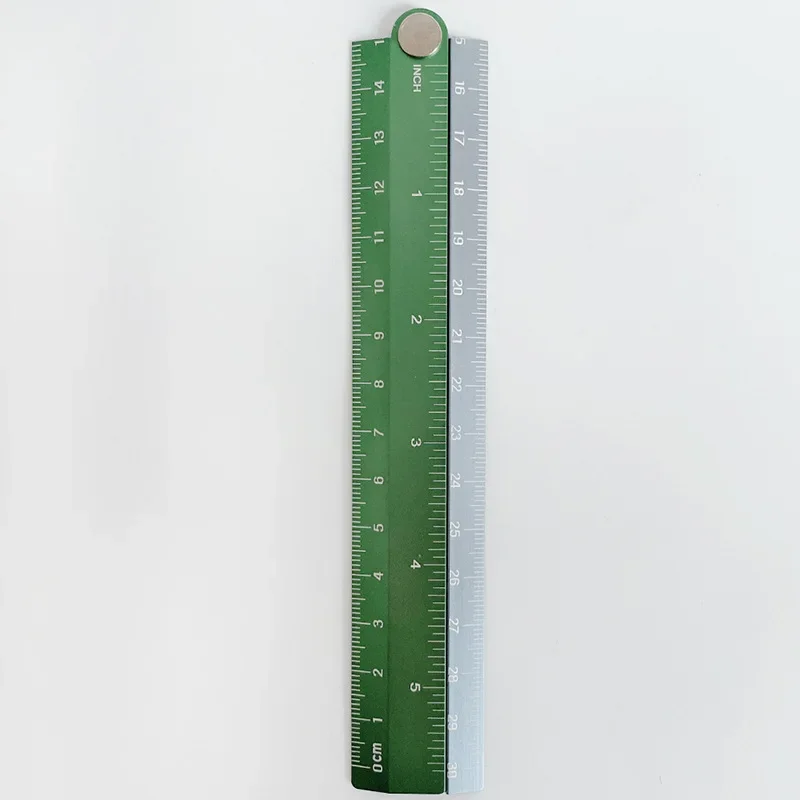 이미지 회전 접이식 눈금자, 초등 학생 다기능 눈금자 문구 정밀 측정 도구, 30cm, 1 개