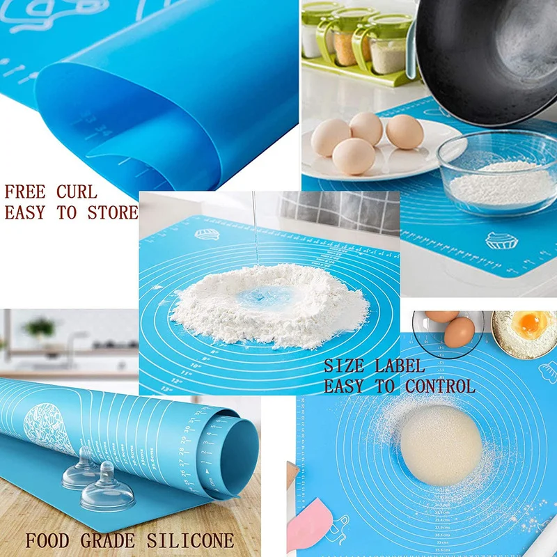 Pastry Rolling Mat Silicone Baking Mat Kneading Tools Pizza Dough