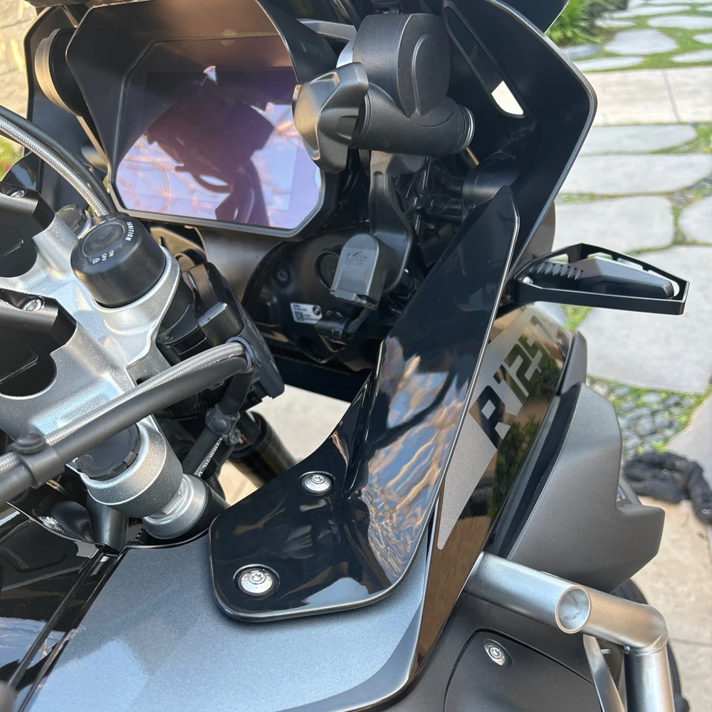 Deflettore Parabrezza Per Moto BMW R1250GS-ADV/R1200GS-ADV (2019-2021) - In PC, Colore Fumo Leggero - Foto 3