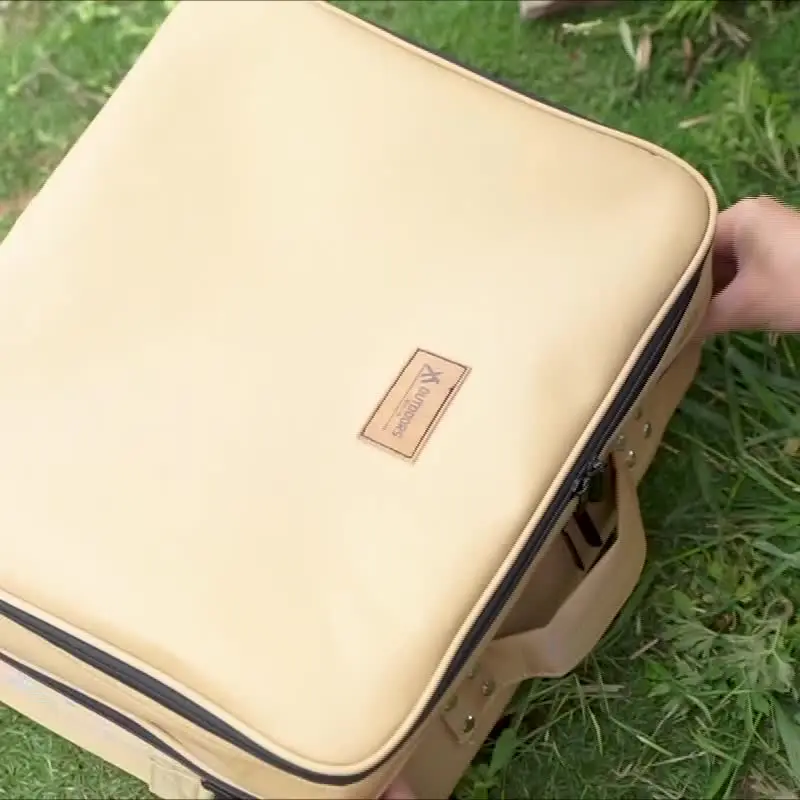 Panier à Provisions Pliable 50L En Tissu Oxford - Grand Sac De Rangement Avec Poignées, Poches Et Base Stable - Noir