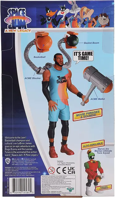 Space Jam - A New Legacy - LeBron James with Acme B-Ball Blocker Action Figure