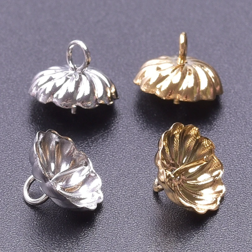 3 Pezzi Oro Argento Colore Acciaio Inossidabile Vite Eye Pins Bail Top Forato Perline Tappi Terminali Ciondolo Charms Connettori Per Gioielli Fai Da T