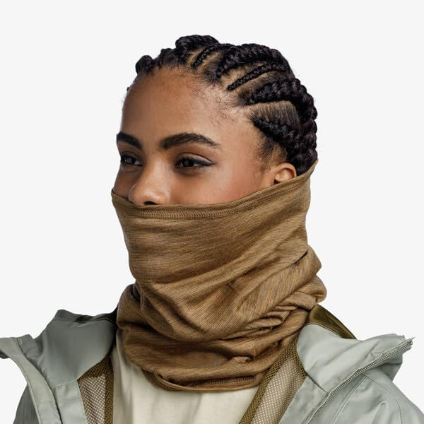 Adult 100% Merino Wool Neck Gaiter & Bandana Lightweight Merino Wool Face Ski Mask Neck Tube Scarf Multifunctional Headwear