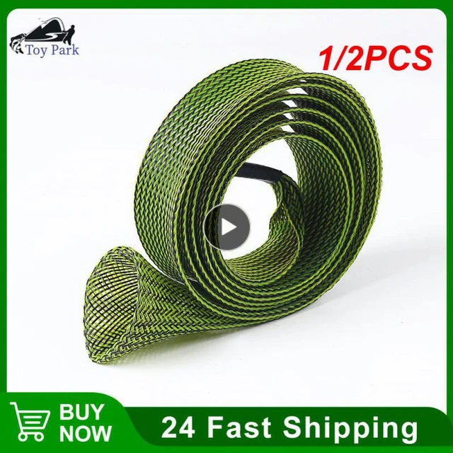 1/2PCS 170cm 35mm Fishing Rod Socks Sleeve Cover Braided Mesh Reusable Rods  Pole Telescopic Protector Bag Fishing Tools - AliExpress