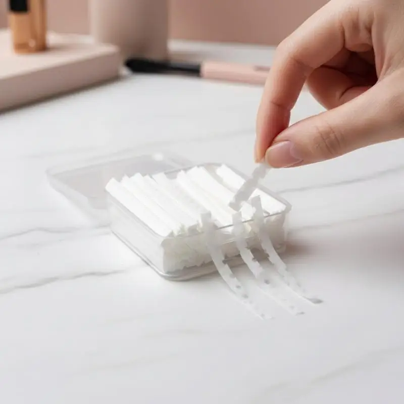 500/1000Pcs 속눈썹 펌 커버링 페이퍼 케라틴 속눈썹 리프팅 필름 프레스 속눈썹 프레싱 페이퍼 컬링 고정 속눈썹