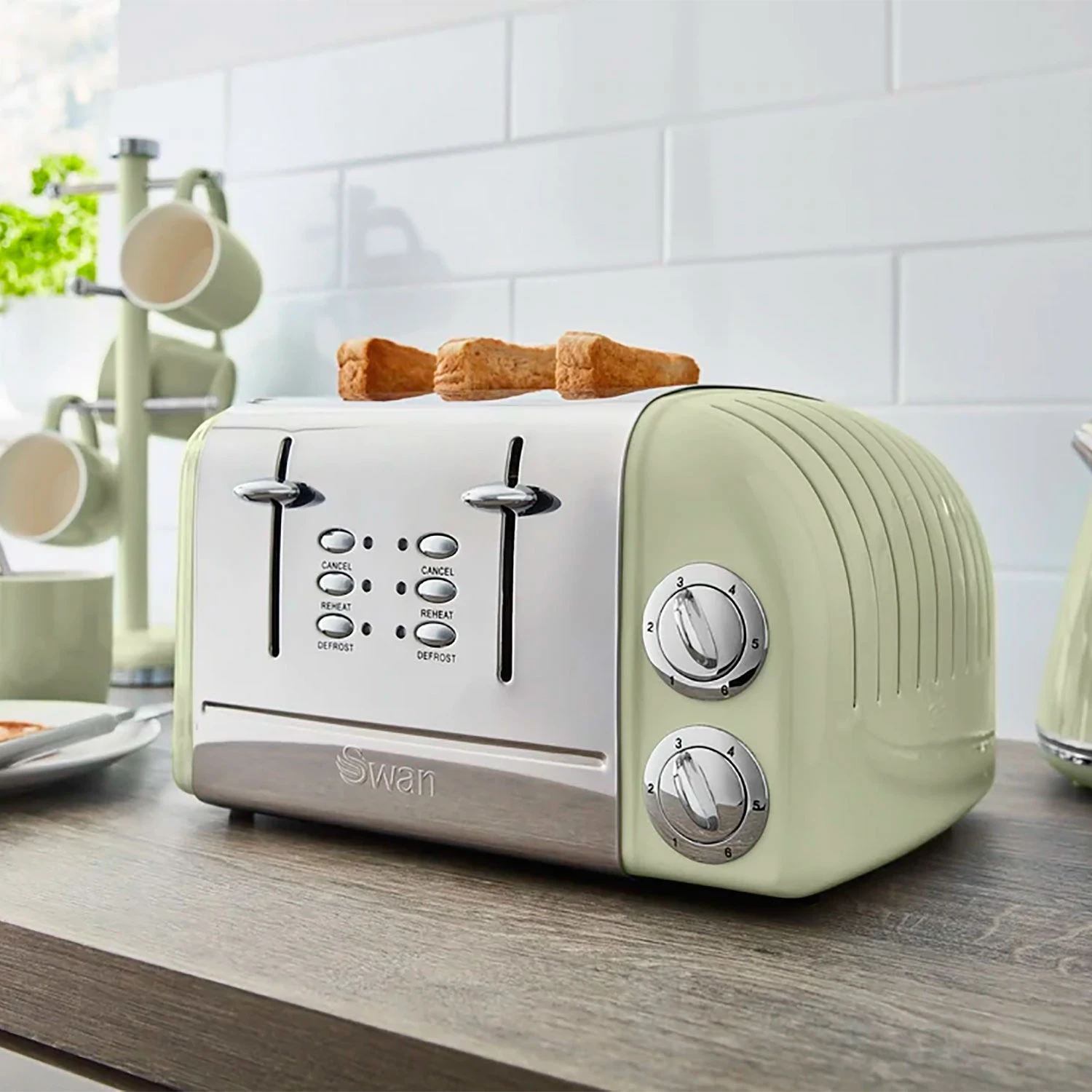 Swan Green Kettle And Toaster Shop Factory