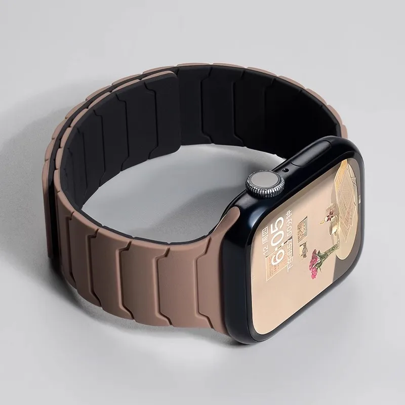 Magnetic Silicone Apple Watch Band Replacement Strap