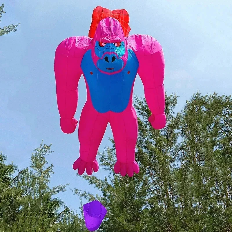 

Free shipping giant 7m gorilla kite line laundry soft inflatable pendant show kite outdoor toys octopus kite soft kite new kite