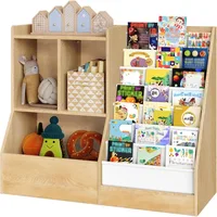 39.4 "Children's Bookshelf and Toy Storage Room, Toy Storage Cabinet, Suitable for Game Rooms, Bedrooms, Daycare Centers 1