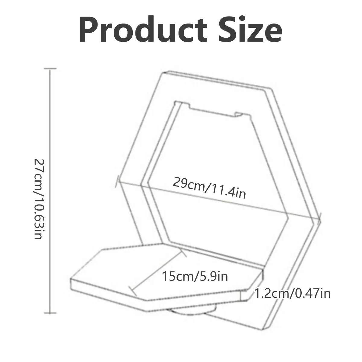 Hexagon Wall Shelf Punch Free Bedside Wall Display Stand Flower Pot Holder Mounted Organizer TV Background Decor 3/6pcs Storage Rack Wall Shelf Organizer Wall Shelf