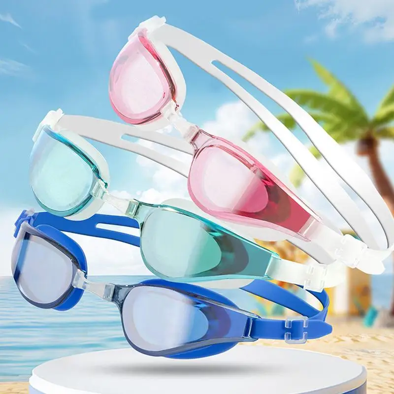 Swim Goggles For Men Non-slip Diving Goggles With Strap Portable Pool Swimming Glasses Lightweight Pool Glasses For Men Women