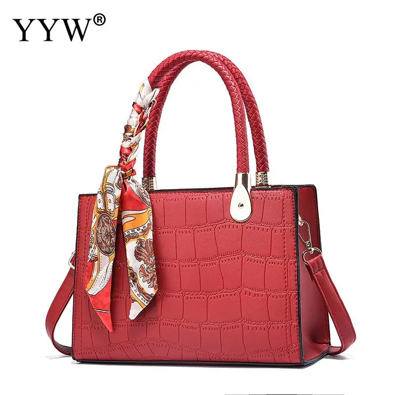High Quality Ladies Leather Leathr Handbag 2023 Luxury Retro Designer Alligator Women Shoulder Messenger Bags Ladies Tote Bolsas