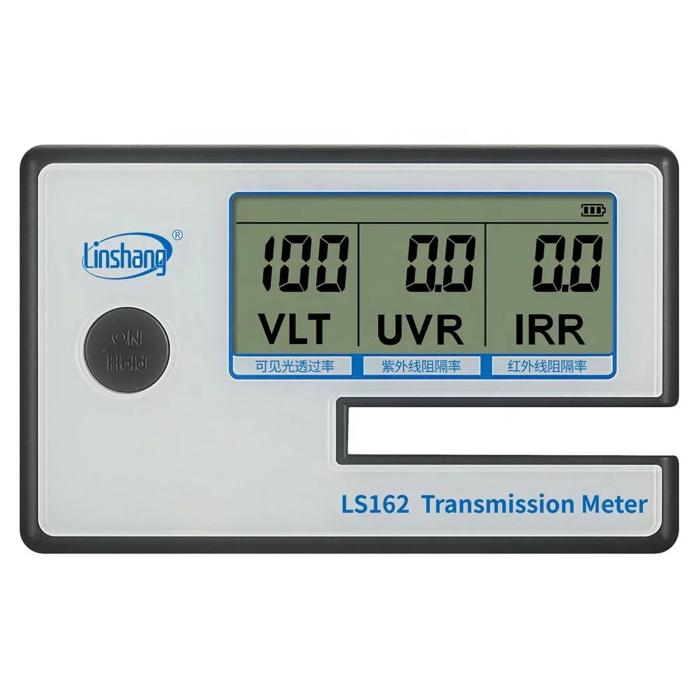 Window Tint Meter Portable Linshang LS162 Measure IR Rejection UV Blocking Rate Visible Light Transmittance