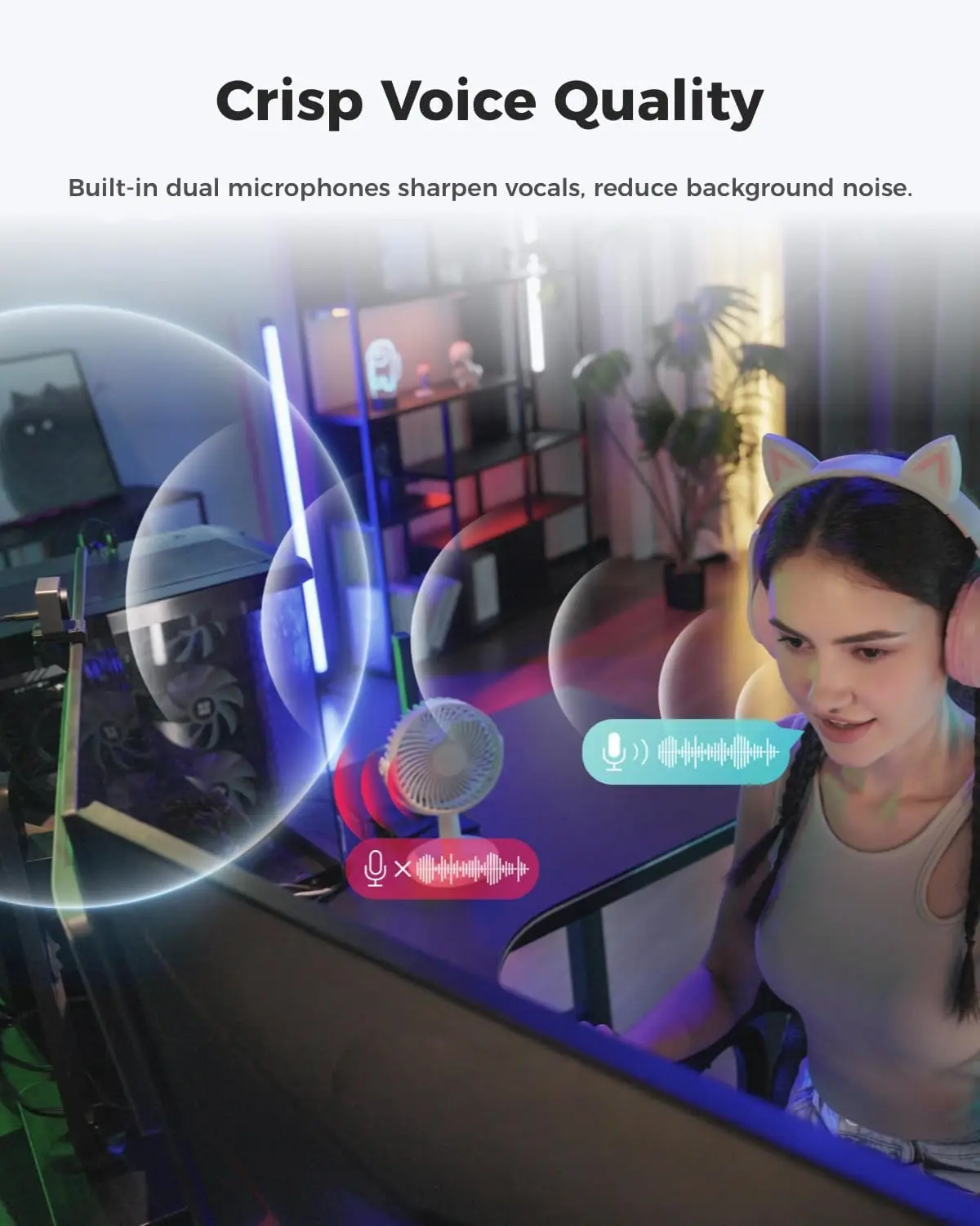 OBSBOT Meet Al-Powered 4K Webcam- Ultra HDR,1080p@60FPS,1/2 - Main Image