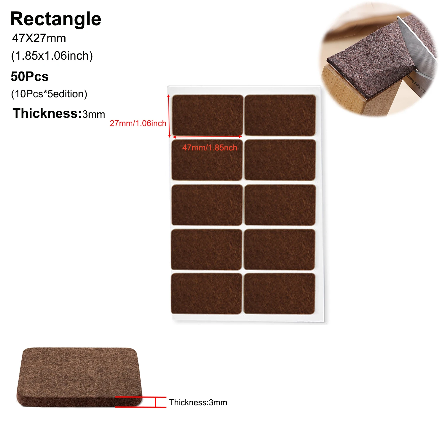 Felt Furniture Pads: Self-Adhesive Floor Protectors