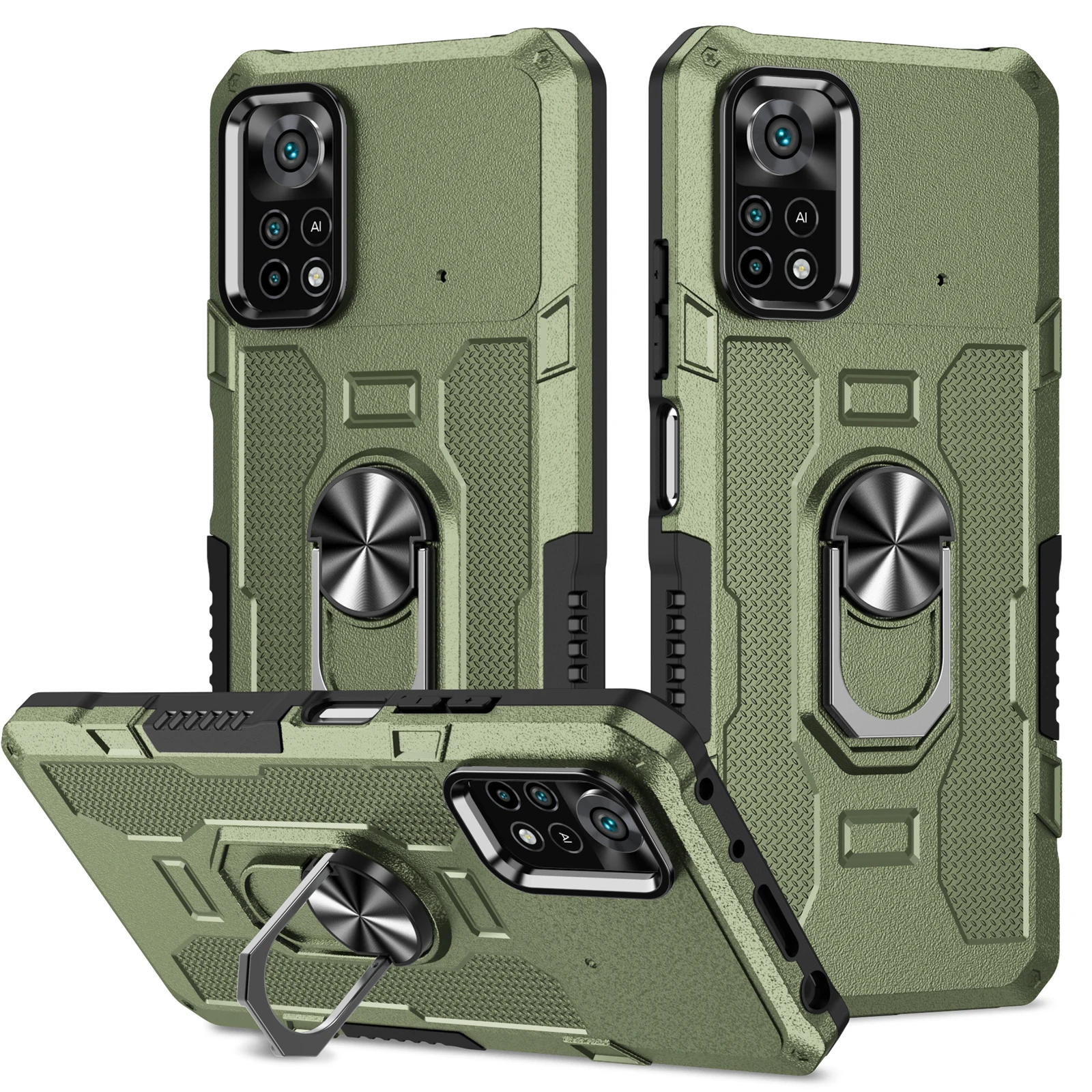 Antiurto Per Xiaomi Redmi 9T Note 9 4G China 9 Power Note 9S Note 9 Pro Note 9 Pro Max Con Custodia Antipolvere Magnetica Ad Anello