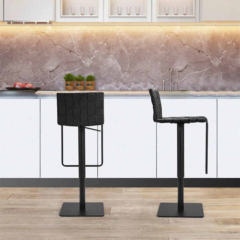 

Relaxing Manicure Counter Cafe Leather Comfortable Bar Interior Adjustable Minimalist Sillas Chairs XT