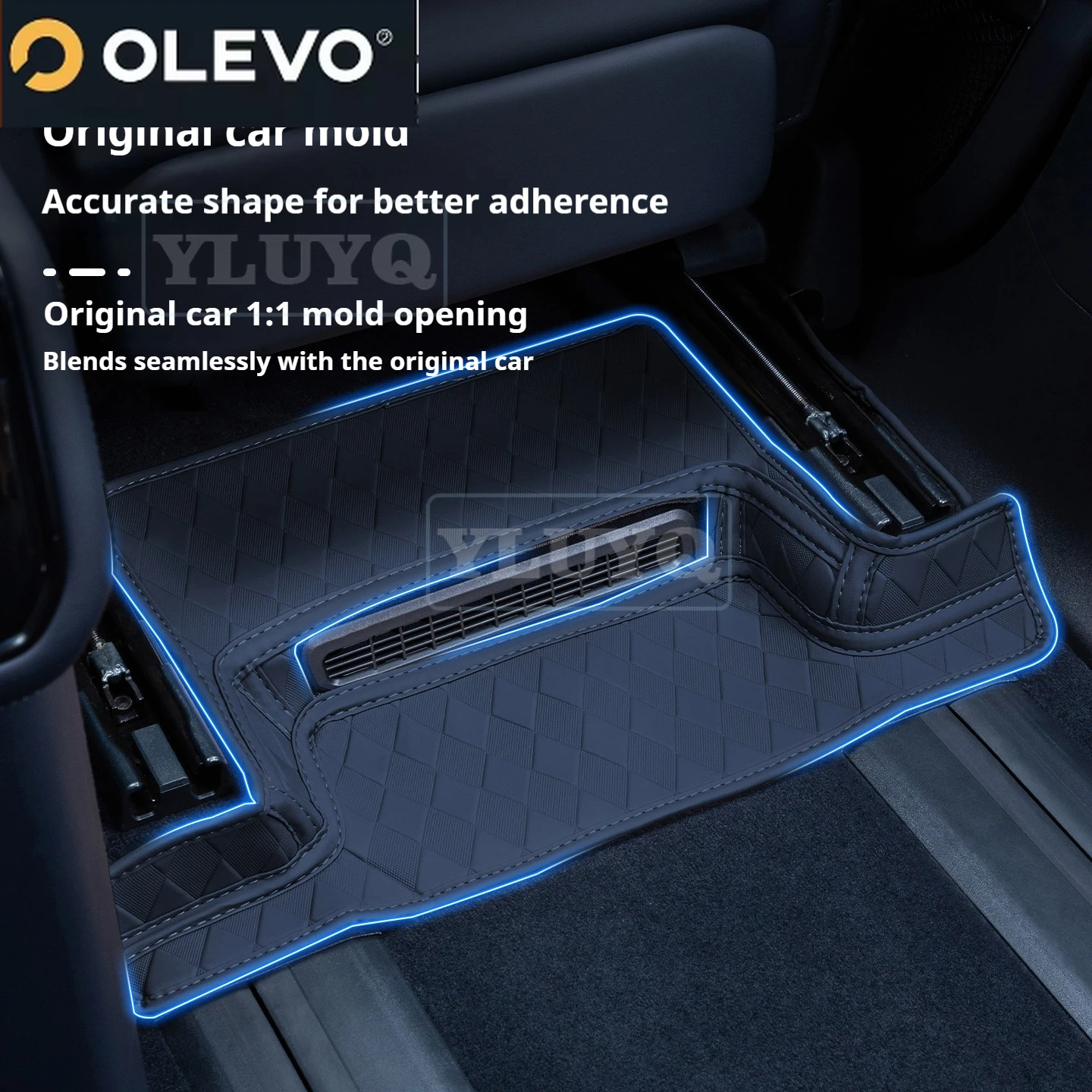 2026 지크르 9X 앞좌석 킥프루프 매트, 시트 아래 내마모성 보호 패드, 실내 개조 액세서리