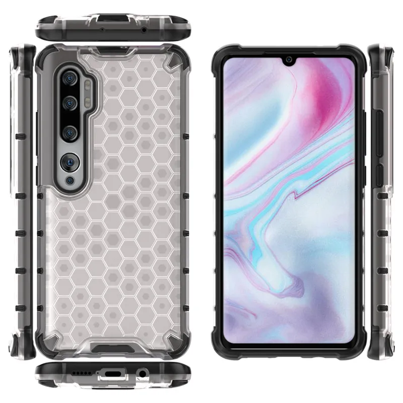 Shockproof Transparent Armor Case with Soft Bumper and Hard PC Cover