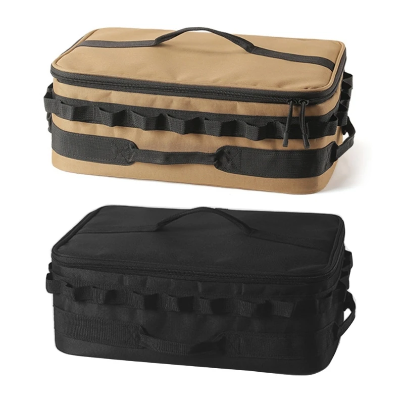 

Outdoor Tableware Storage Organizers Pot Carry Bag Camping Cookware Bag Portable Waterproof Pot Stove Storage Bag