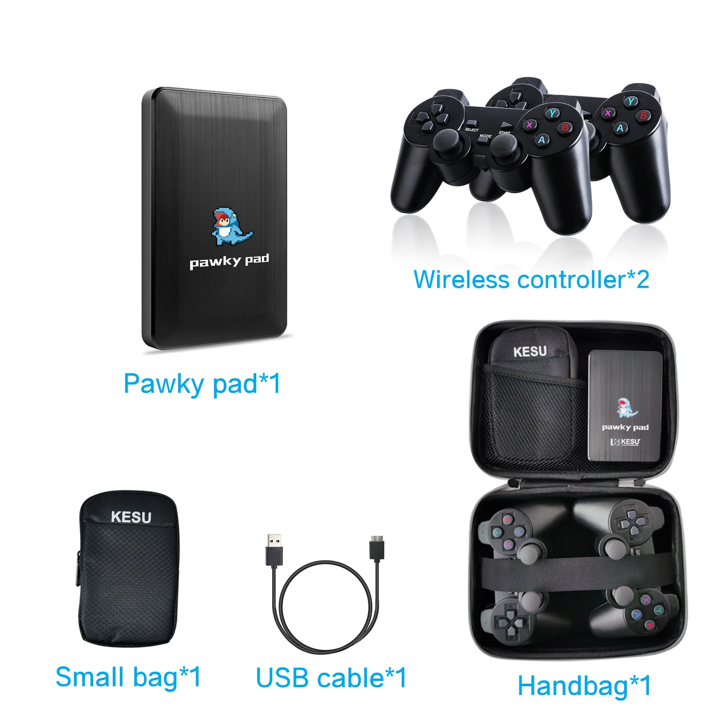 Pawky Pad Retro Video Game 2T4K 3D Game Console for G Cube/Saturn 