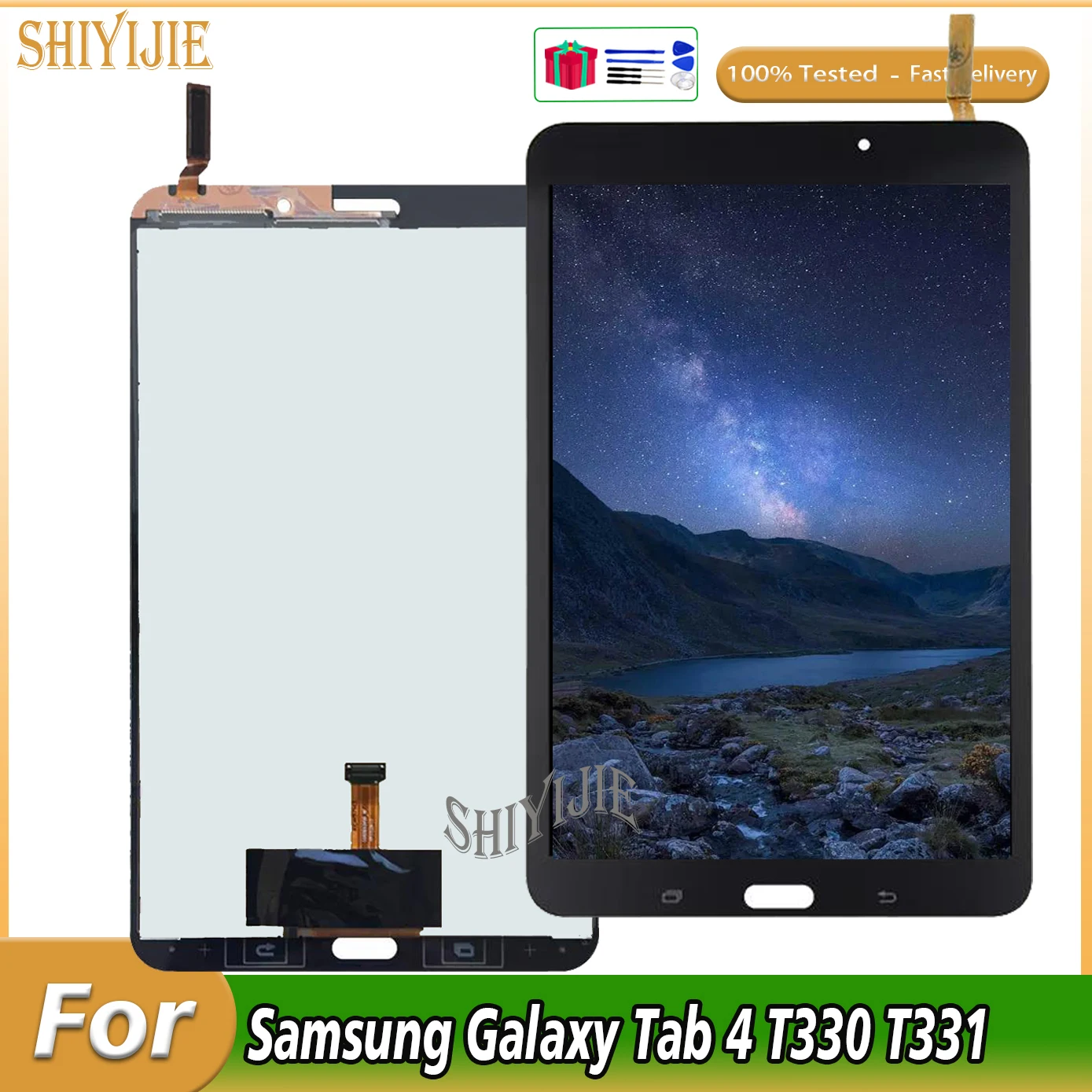 

Screen For Samsung Galaxy Tab 4 SM-T330 SM-T331 T330 T331 LCD Display Touch LCD Panel Glass Assembly Digitizer Replacement Parts