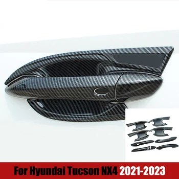 Hyundai Tucson NX4 Hybrid N Line 2021–2024 ABS Car Door Handle Bowl Cover Trim Decorative Accessories