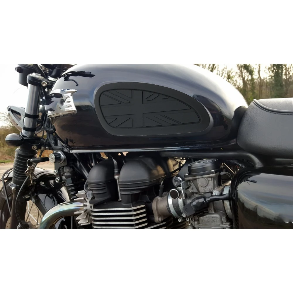 Bonneville T100/T120 레트로 오토바이 탱크 트랙션 사이드 패드, 가스 연료 무릎 그립 스티커