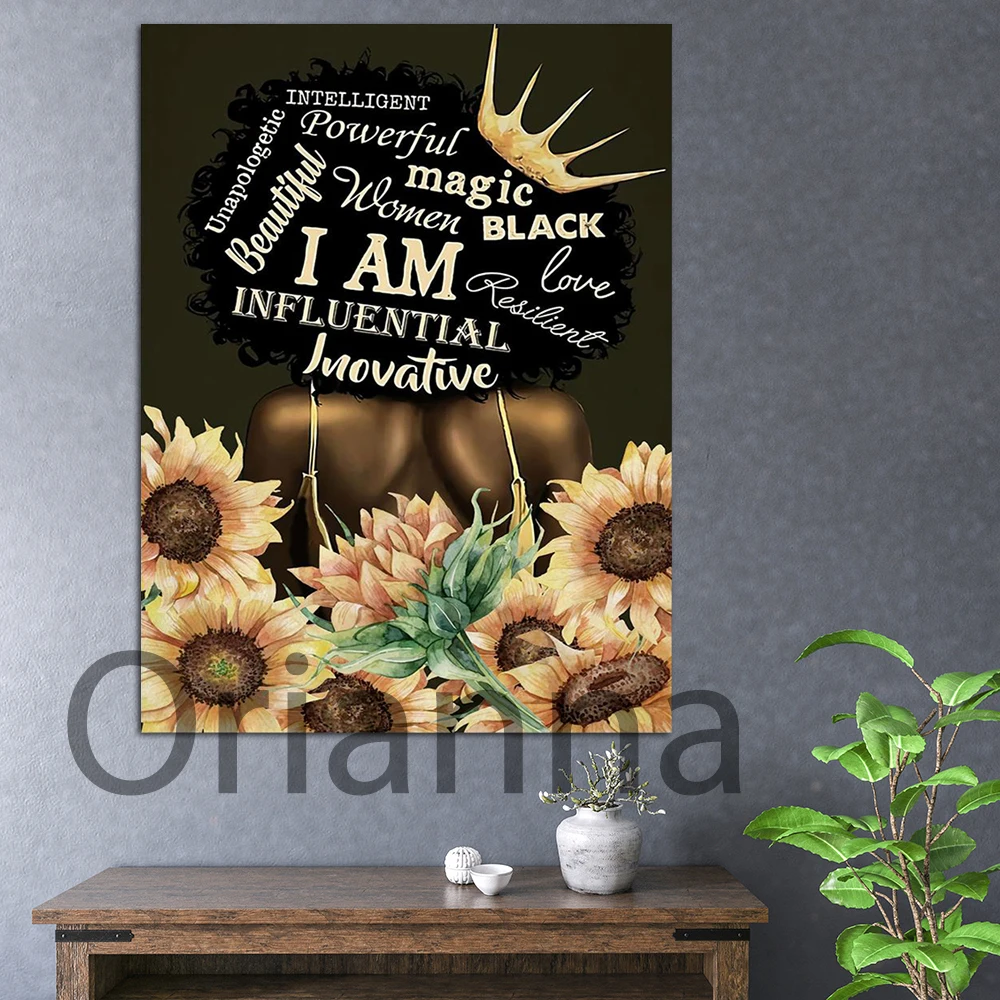 Black Girl I Am The Storm Poster Black Woman I Am Abbastanza Poster Afro Queen Vintage Posster Black Queen Feminism Vintage Poster