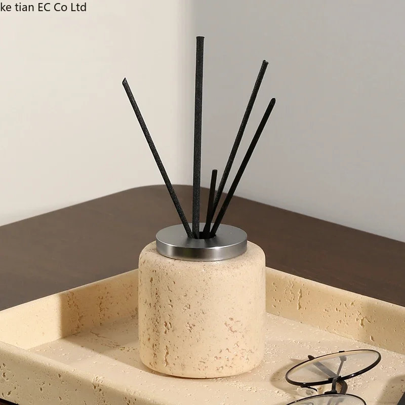 Wine--sabi-Bouteille d'arôme en pierre de tunnel de vent, bouteille vide, diffuseur d'arôme, lumière de salle de bain d'hôtel de luxe, décoration de la maison 1