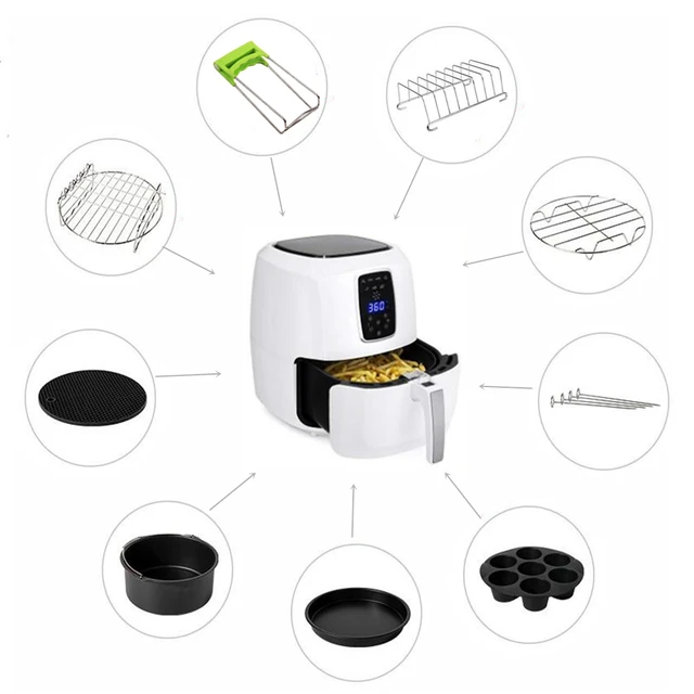 8pcs/set 7 Inch / 8 Inch Air Fryer Accessories for Gowise Phillips