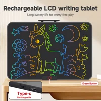 Rechargeable 22 inch LCD Writing Drawing Tablet, USB Rechargeable, Reusable Portable Writing Tablet, Office Stationery - Image 2