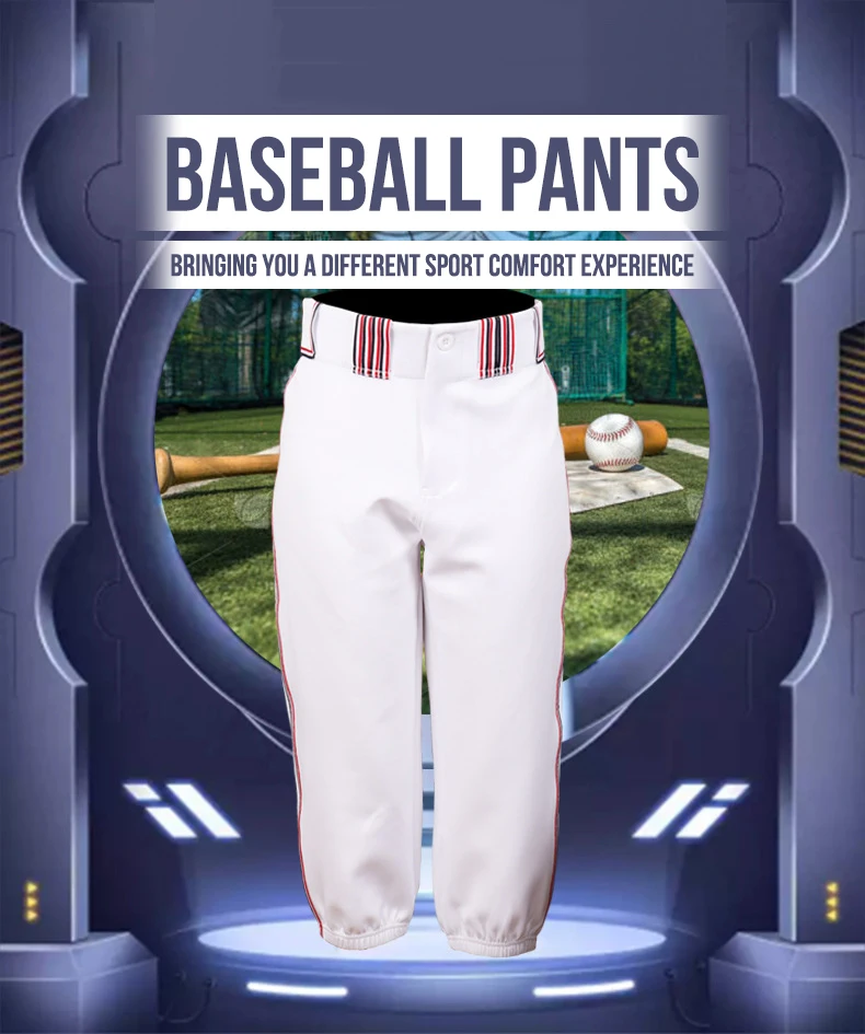 Baseball Pant For Men and Women and Kids 100% Polyester Practice Recreational Play