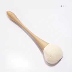 Nail Art Dusting and Beauty Brush Set with Blush Powder Applicator (Wood)
