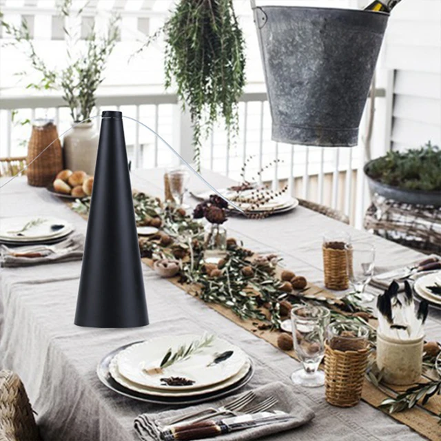 Kültéri Légyhibalapító Hordozható Étkezőasztal Kártevő Ventilátor Asztali Akkumulátorral Működtetett Növényi Ételvédő Fekete - Image 3