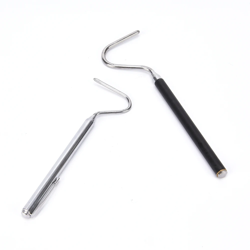 Extendable Pin Hook Telescopic Stainless Steel Snake Reptiles Capture Hook Reptile Catcher Retractable Snakes Catching Tool reptile catcher