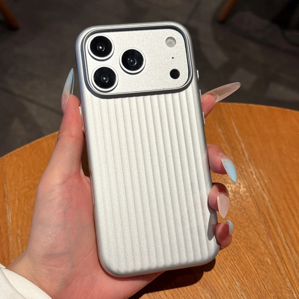 Luxury Slim Matte Luggage-Style Textured Shockproof Phone Case