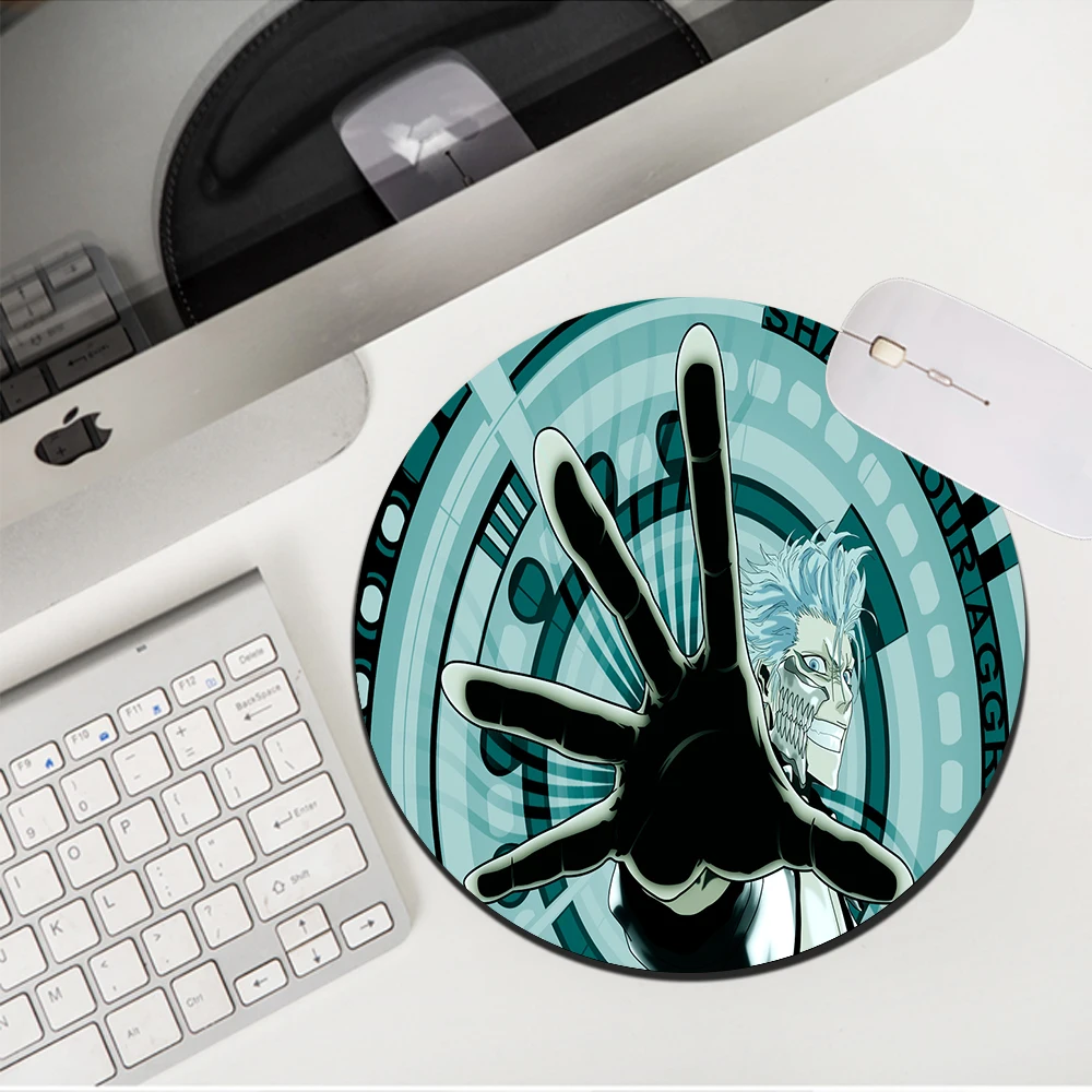 

Anime BLEACH Non-slip Round Small Mouse Pad 200*200mm Kurosaki Ichigo Mouse Mats Gaming Accessories DeskMat for Gamer PC Laptop
