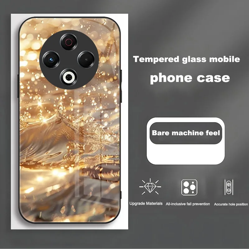 Luxury Shockproof Bumper Case with Tempered Glass for Tecno Spark 30 Series