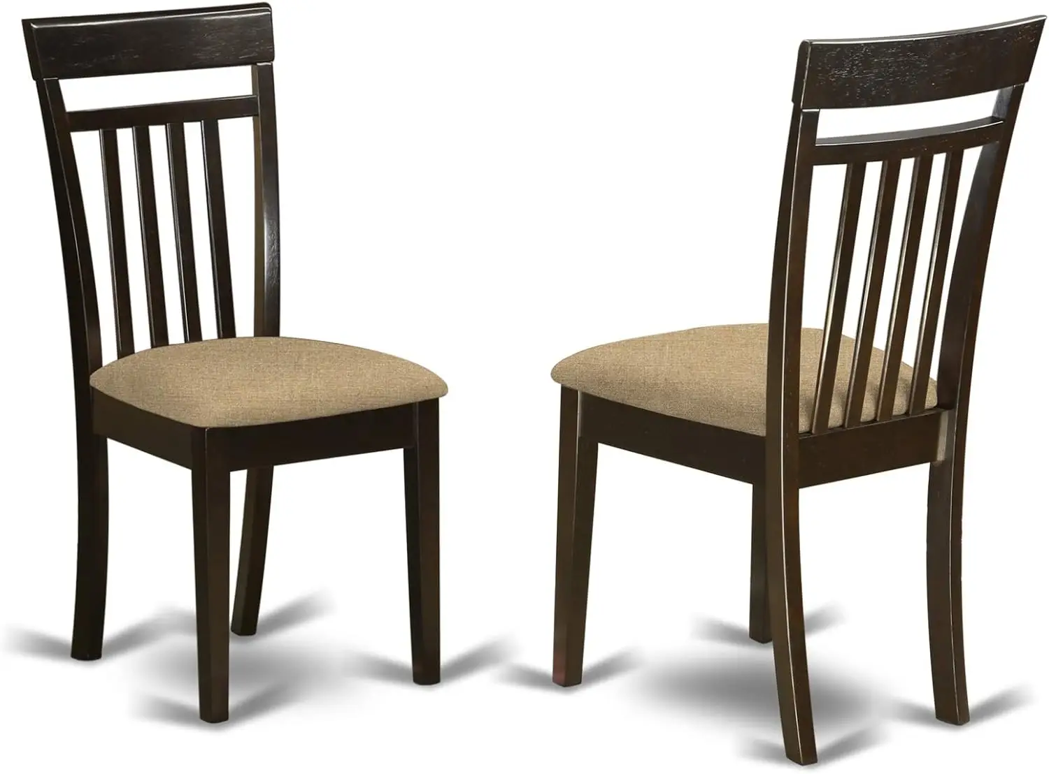 LYCA5-CAP-C Lynfield 5 Piece Modern Dining Set Includes a Rectangle Wooden Table with Butterfly Leaf and 4 Linen Fabric 2