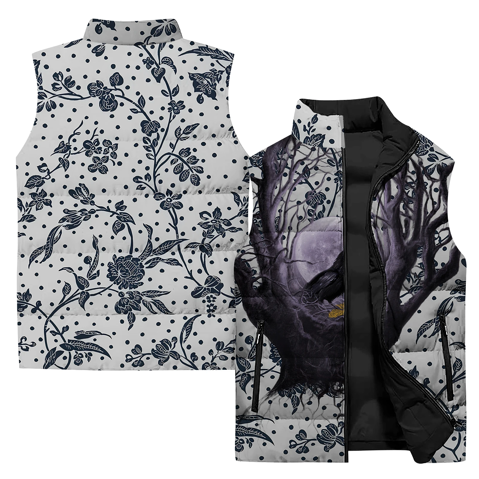 thumbnail image 1 of Chaleco de trabajo con diseño de pájaro para hombre, chaquetas cálidas para hombre, moda de invierno, chaleco resistente al viento y al frío, ropa de trabajo para hombre, 1 of 5